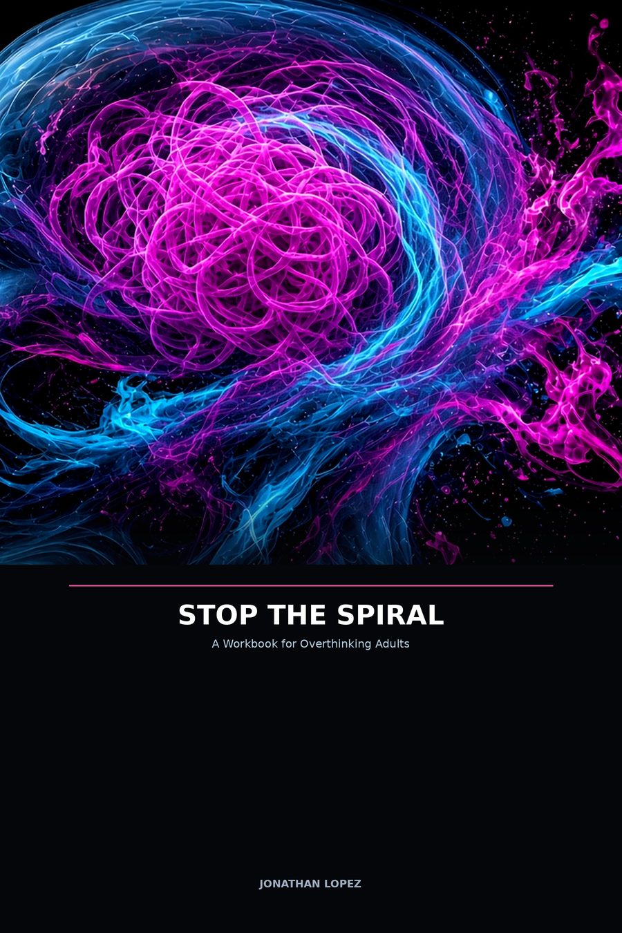 Stop the Spiral visceral cover used on the overthinking workbook guide